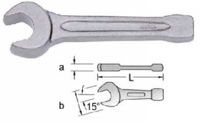 加强型敲击开口扳手